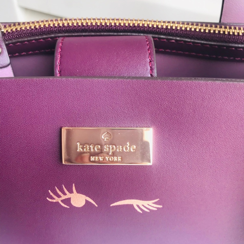 NWT Kate Spade Nelle Crossbody/shoulder Bag. Plum - Picture 2 of 6